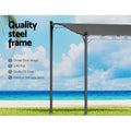 Instahut 3m Gazebo Marquee Tent Grey Outdoor Wedding Party Shade