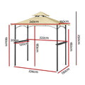 Instahut 3x3m Gazebo Outdoor Garden Patio Marquee Shade Beige