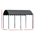 Instahut Gazebo Marquee 4x3m Grey Outdoor Wedding Event Tent Canopy