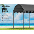 Instahut Gazebo Marquee 4x3m Grey Outdoor Wedding Event Tent Canopy