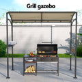 Instahut 3x3m Gazebo Beige Outdoor BBQ Patio Shade Shelter with Hooks