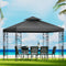 Instahut Gazebo 3x3m Grey Outdoor Wedding Party Tent Iron Shade