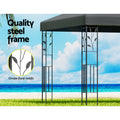 Instahut Gazebo 3x3m Grey Outdoor Wedding Party Tent Iron Shade