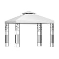 Instahut Gazebo 3x3m White Outdoor Wedding Party Event Tent Iron