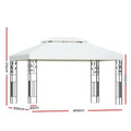 Instahut Gazebo 4x3m Marquee Outdoor Wedding Party Tent White
