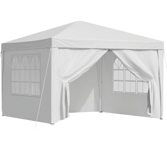 Instahut 3x3m Pop Up Gazebo Marquee Tent Wedding Camping Outdoor White