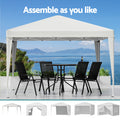 Instahut 3x3m Pop Up Gazebo Marquee Tent Wedding Camping Outdoor White