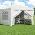 Instahut 3x3m Pop Up Gazebo Marquee Tent Wedding Camping Outdoor White