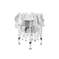Instahut 3x3m Pop Up Gazebo Tent Canopy Mesh Wall White Wedding Party