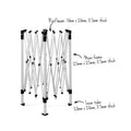 Instahut 3x3m Pop Up Gazebo Tent Canopy Mesh Wall White Wedding Party
