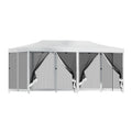 Instahut Gazebo Pop Up 3x6m Wedding Marquee Tent Canopy White