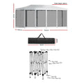 Instahut Gazebo Pop Up 3x6m Wedding Marquee Tent Canopy White
