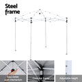 Instahut Gazebo 2x2m Outdoor Patio Garden Marquee Shade w/ Base Pods Black