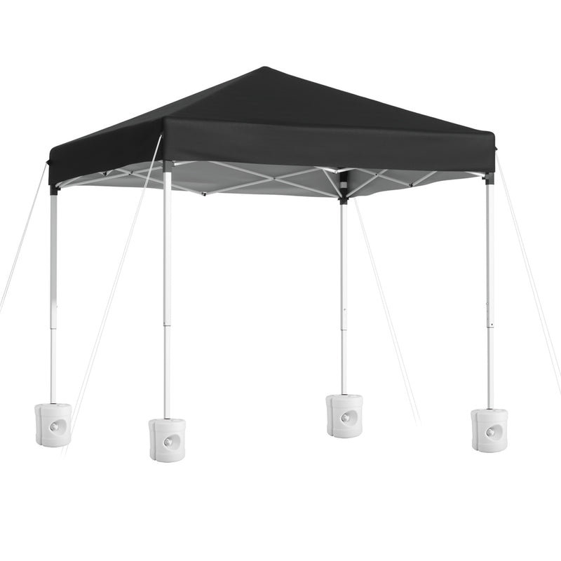 Instahut Gazebo 2x2m Black Outdoor Patio Garden Marquee w/ Base
