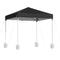 Instahut Gazebo 2x2m Black Outdoor Patio Garden Marquee w/ Base