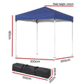 Instahut Gazebo 2x2m Blue Outdoor Patio Garden Marquee Shade