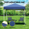 Instahut Gazebo 2x2m Blue Outdoor Patio Garden Marquee Shade Base