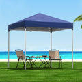 Instahut Gazebo 2x2m Blue Outdoor Patio Garden Marquee Shade Base