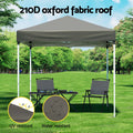 Instahut Gazebo 2x2m Grey Outdoor Patio Garden Shade with Base Pods