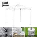 Instahut Gazebo 2x2m Grey Outdoor Patio Garden Shade with Base Pods