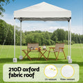 Instahut Gazebo 2x2m White Outdoor Patio Garden Marquee Shade Base