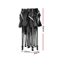 Instahut 3x3m Pop Up Gazebo Tent Folding Marquee Wedding Canopy Black