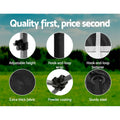Instahut 3x3m Pop Up Gazebo Tent Folding Marquee Wedding Canopy Black