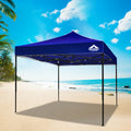 Instahut 3x3m Pop Up Gazebo Tent 500D Oxford Blue Camping Marquee