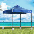 Instahut 3x3m Pop Up Gazebo with Base Blue Outdoor Tent Canopy