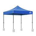Instahut 3x3m Pop Up Gazebo with Base Blue Outdoor Tent Canopy
