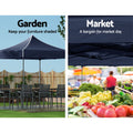 Instahut Gazebo 3x3m Pop Up Tent Wedding Outdoor Camping Canopy Navy