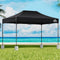 Instahut Gazebo Pop Up Marquee 3x4.5 Folding 500D Wedding Tent Base Pod Black