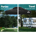Instahut Gazebo 3x4.5m Pop Up Tent 500D Oxford Navy Camping