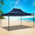 Instahut Gazebo 3x4.5m Pop Up Tent 500D Oxford Navy Camping