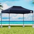 Instahut Gazebo Pop Up 3x4.5m Navy Marquee Tent w/Base Pods