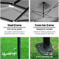 Instahut Gazebo Pop Up 3x4.5m Folding Tent 500D Oxford White