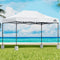 Instahut Gazebo Pop Up 3x4.5m w/Base Podx4 Marquee Folding Outdoor Wedding Camping Tent Shade Canopy White