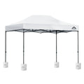 Instahut Gazebo Pop Up 3x4.5m w/Base Podx4 Marquee Folding Outdoor Wedding Camping Tent Shade Canopy White