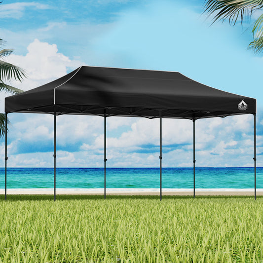 Instahut 3x6m Pop Up Gazebo Marquee Tent w/Base Navy