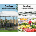 Instahut 3x6m Pop Up Gazebo Tent 500D Oxford Fabric White Wedding