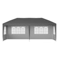 Instahut 3x6m Pop Up Gazebo Grey Marquee Canopy Wedding Party