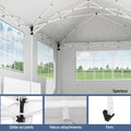 Instahut 3x6m Pop Up Gazebo Grey Marquee Canopy Wedding Party