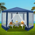 Instahut 2x2m Gazebo Marquee Wedding Party Tent Navy Mesh Canopy