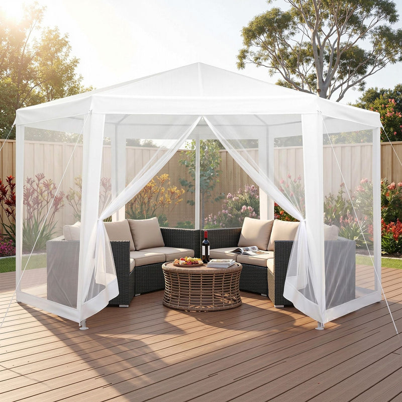 Instahut 2x2m Gazebo Marquee Wedding Party Tent Mesh Navy