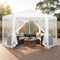Instahut 2x2m Gazebo Marquee Wedding Party Tent Mesh Navy