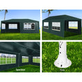 Instahut Gazebo 3x6m Green Marquee Tent Wedding Party Canopy 4 Panel