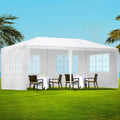 Instahut 3x6m Gazebo Marquee Wedding Tent White 4 Panel Side Wall