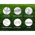 Instahut 3x6m Gazebo Marquee Wedding Tent White 4 Panel Side Wall