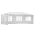 Instahut 3x6m Gazebo Marquee Wedding Tent White 4 Panel Side Wall