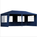 Instahut Gazebo 3x6m Wedding Party Tent Outdoor Canopy 6 Panel Blue